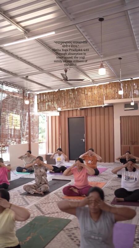 A still moment in VinYoga practice
